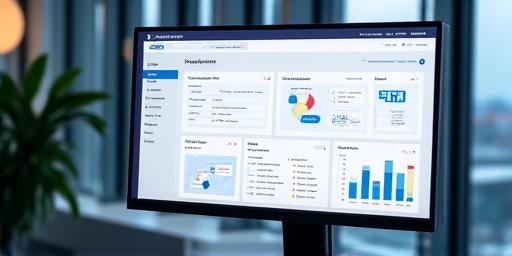 A dashboard screenshot of the custom CRM for Fintech Innovators.
